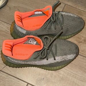 Adidas Kids Sneakers - Olive and Bright Orange